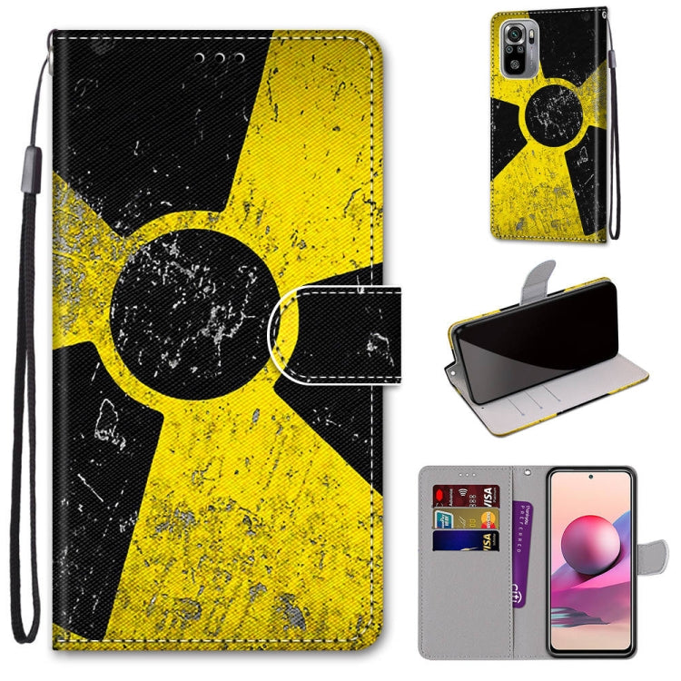 Coloured Drawing Cross Texture Horizontal Flip PU Leather Case with Holder & Card Slots & Wallet & Lanyard, For Xiaomi Redmi Note 10 4G / Note 10S, For Xiaomi Redmi Note 10 5G