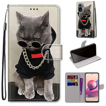 Load image into Gallery viewer, Coloured Drawing Cross Texture Horizontal Flip PU Leather Case with Holder &amp; Card Slots &amp; Wallet &amp; Lanyard, For Xiaomi Redmi Note 10 4G / Note 10S, For Xiaomi Redmi Note 10 5G
