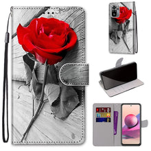 Load image into Gallery viewer, Coloured Drawing Cross Texture Horizontal Flip PU Leather Case with Holder &amp; Card Slots &amp; Wallet &amp; Lanyard, For Xiaomi Redmi Note 10 4G / Note 10S, For Xiaomi Redmi Note 10 5G