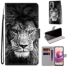 Load image into Gallery viewer, Coloured Drawing Cross Texture Horizontal Flip PU Leather Case with Holder &amp; Card Slots &amp; Wallet &amp; Lanyard, For Xiaomi Redmi Note 10 4G / Note 10S, For Xiaomi Redmi Note 10 5G