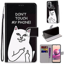 Load image into Gallery viewer, Coloured Drawing Cross Texture Horizontal Flip PU Leather Case with Holder &amp; Card Slots &amp; Wallet &amp; Lanyard, For Xiaomi Redmi Note 10 4G / Note 10S, For Xiaomi Redmi Note 10 5G