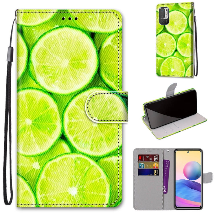Coloured Drawing Cross Texture Horizontal Flip PU Leather Case with Holder & Card Slots & Wallet & Lanyard, For Xiaomi Redmi Note 10 4G / Note 10S, For Xiaomi Redmi Note 10 5G