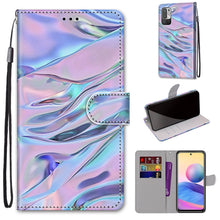 Load image into Gallery viewer, Coloured Drawing Cross Texture Horizontal Flip PU Leather Case with Holder &amp; Card Slots &amp; Wallet &amp; Lanyard, For Xiaomi Redmi Note 10 4G / Note 10S, For Xiaomi Redmi Note 10 5G