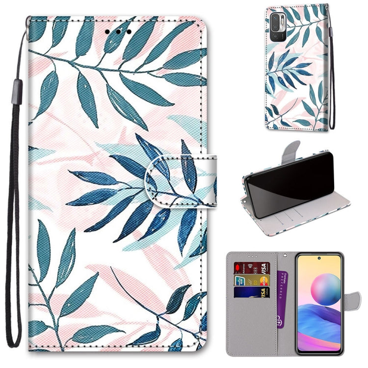 Coloured Drawing Cross Texture Horizontal Flip PU Leather Case with Holder & Card Slots & Wallet & Lanyard, For Xiaomi Redmi Note 10 4G / Note 10S, For Xiaomi Redmi Note 10 5G