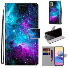 Load image into Gallery viewer, Coloured Drawing Cross Texture Horizontal Flip PU Leather Case with Holder &amp; Card Slots &amp; Wallet &amp; Lanyard, For Xiaomi Redmi Note 10 4G / Note 10S, For Xiaomi Redmi Note 10 5G