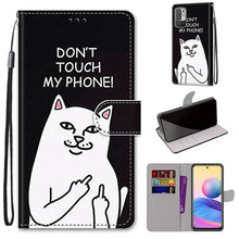 Load image into Gallery viewer, Coloured Drawing Cross Texture Horizontal Flip PU Leather Case with Holder &amp; Card Slots &amp; Wallet &amp; Lanyard, For Xiaomi Redmi Note 10 4G / Note 10S, For Xiaomi Redmi Note 10 5G