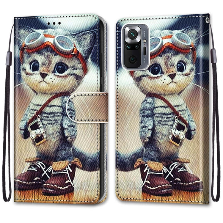 Coloured Drawing Cross Texture Horizontal Flip PU Leather Case with Holder & Card Slots & Wallet & Lanyard, For Xiaomi Redmi Note 10 Pro Max / Note 10 Pro, For Nokia 5.4