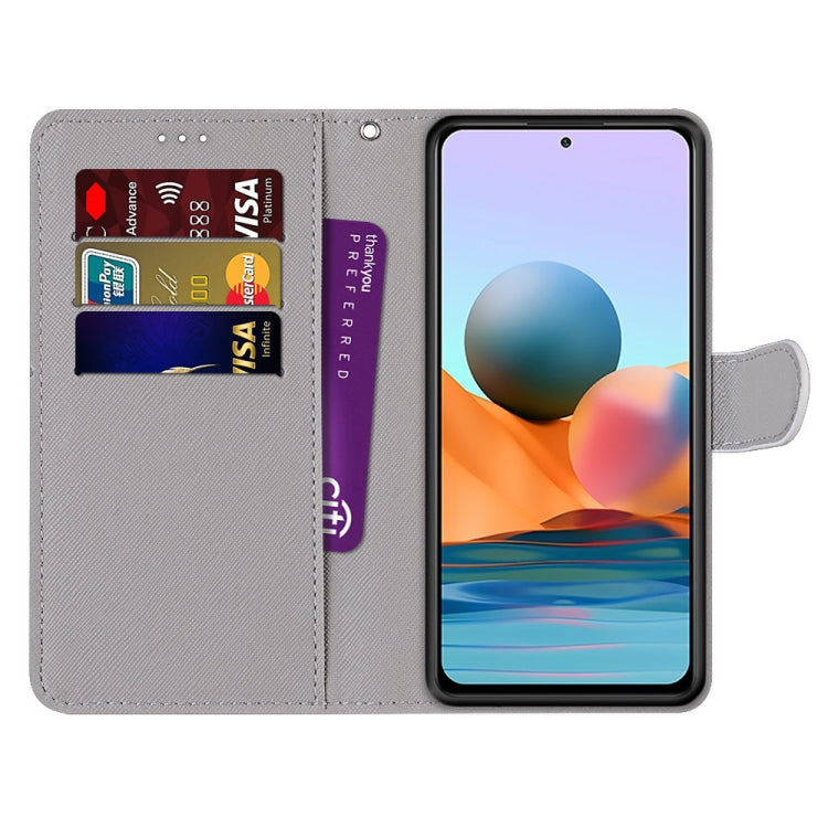 Coloured Drawing Cross Texture Horizontal Flip PU Leather Case with Holder & Card Slots & Wallet & Lanyard, For Xiaomi Redmi Note 10 Pro Max / Note 10 Pro, For Nokia 5.4