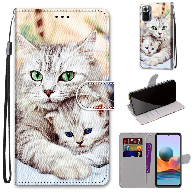 Coloured Drawing Cross Texture Horizontal Flip PU Leather Case with Holder & Card Slots & Wallet & Lanyard, For Xiaomi Redmi Note 10 Pro Max / Note 10 Pro, For Nokia 5.4