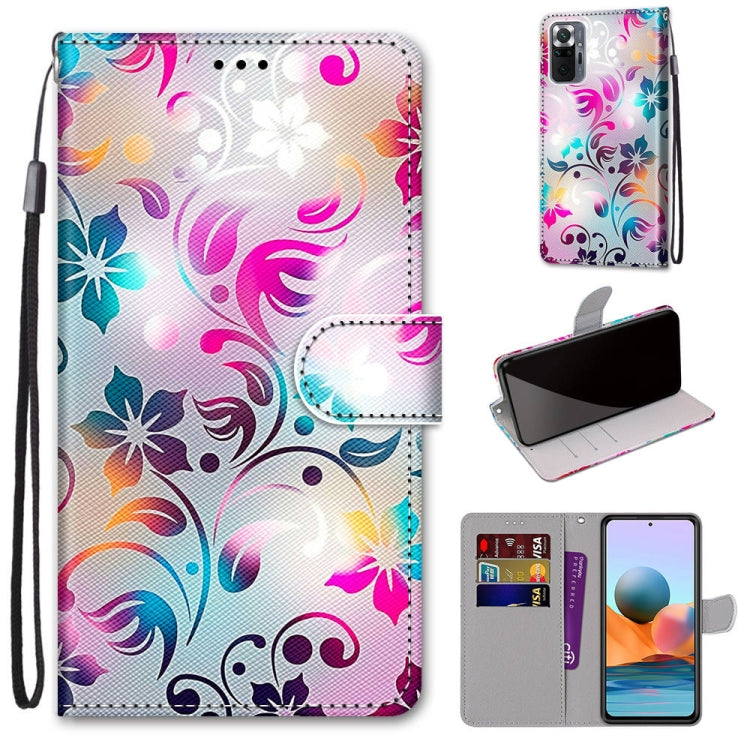 Coloured Drawing Cross Texture Horizontal Flip PU Leather Case with Holder & Card Slots & Wallet & Lanyard, For Xiaomi Redmi Note 10 Pro Max / Note 10 Pro, For Nokia 5.4