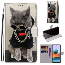 Load image into Gallery viewer, Coloured Drawing Cross Texture Horizontal Flip PU Leather Case with Holder &amp; Card Slots &amp; Wallet &amp; Lanyard, For Xiaomi Redmi Note 10 Pro Max / Note 10 Pro, For Nokia 5.4