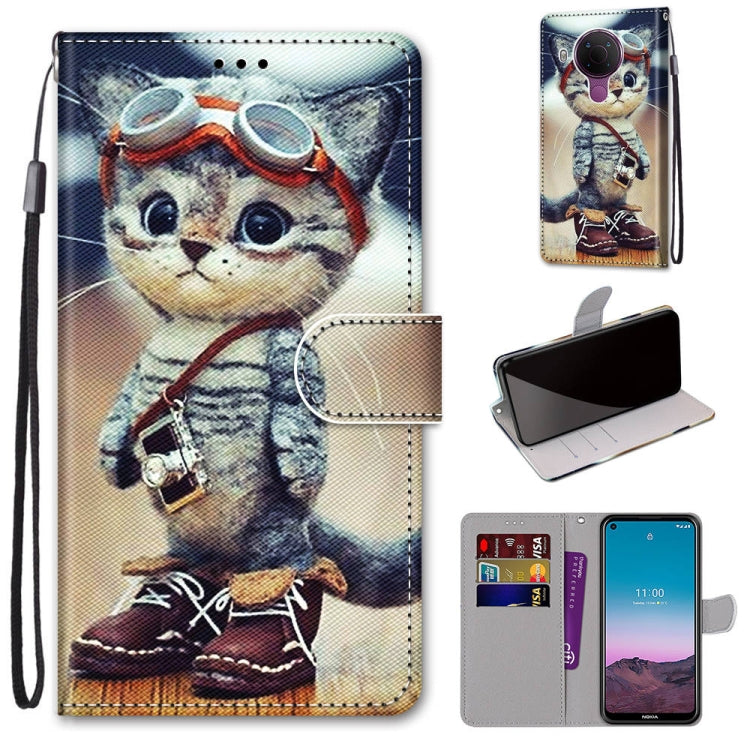 Coloured Drawing Cross Texture Horizontal Flip PU Leather Case with Holder & Card Slots & Wallet & Lanyard, For Xiaomi Redmi Note 10 Pro Max / Note 10 Pro, For Nokia 5.4