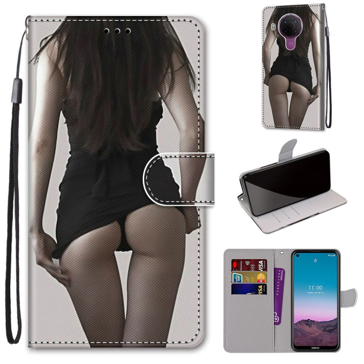 Coloured Drawing Cross Texture Horizontal Flip PU Leather Case with Holder & Card Slots & Wallet & Lanyard, For Xiaomi Redmi Note 10 Pro Max / Note 10 Pro, For Nokia 5.4