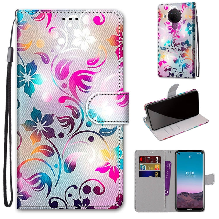 Coloured Drawing Cross Texture Horizontal Flip PU Leather Case with Holder & Card Slots & Wallet & Lanyard, For Xiaomi Redmi Note 10 Pro Max / Note 10 Pro, For Nokia 5.4
