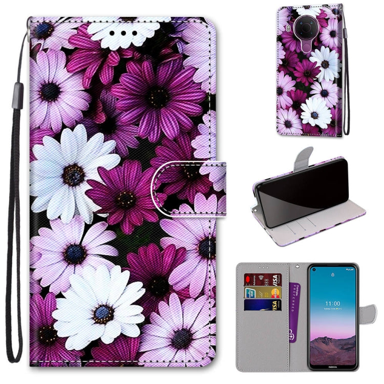 Coloured Drawing Cross Texture Horizontal Flip PU Leather Case with Holder & Card Slots & Wallet & Lanyard, For Xiaomi Redmi Note 10 Pro Max / Note 10 Pro, For Nokia 5.4