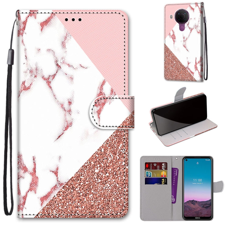 Coloured Drawing Cross Texture Horizontal Flip PU Leather Case with Holder & Card Slots & Wallet & Lanyard, For Xiaomi Redmi Note 10 Pro Max / Note 10 Pro, For Nokia 5.4