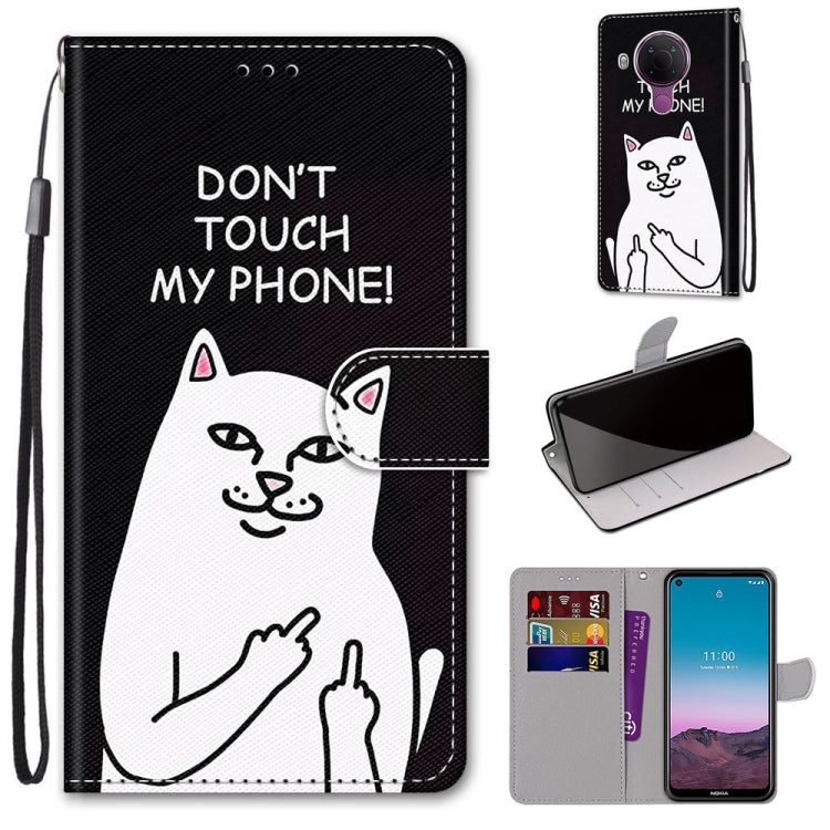 Coloured Drawing Cross Texture Horizontal Flip PU Leather Case with Holder & Card Slots & Wallet & Lanyard, For Xiaomi Redmi Note 10 Pro Max / Note 10 Pro, For Nokia 5.4