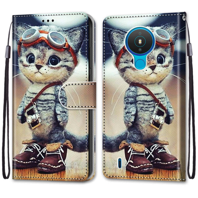 Coloured Drawing Cross Texture Horizontal Flip PU Leather Case with Holder & Card Slots & Wallet & Lanyard, For Nokia 1.4, For Samsung Galaxy A32 4G / A32 Lite