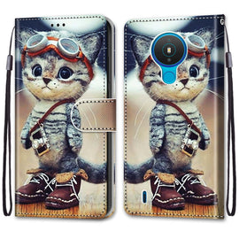Coloured Drawing Cross Texture Horizontal Flip PU Leather Case with Holder & Card Slots & Wallet & Lanyard, For Nokia 1.4, For Samsung Galaxy A32 4G / A32 Lite