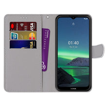 Load image into Gallery viewer, Coloured Drawing Cross Texture Horizontal Flip PU Leather Case with Holder &amp; Card Slots &amp; Wallet &amp; Lanyard, For Nokia 1.4, For Samsung Galaxy A32 4G / A32 Lite