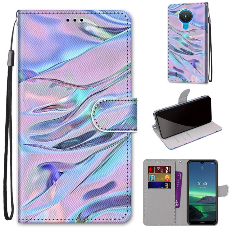 Coloured Drawing Cross Texture Horizontal Flip PU Leather Case with Holder & Card Slots & Wallet & Lanyard, For Nokia 1.4, For Samsung Galaxy A32 4G / A32 Lite
