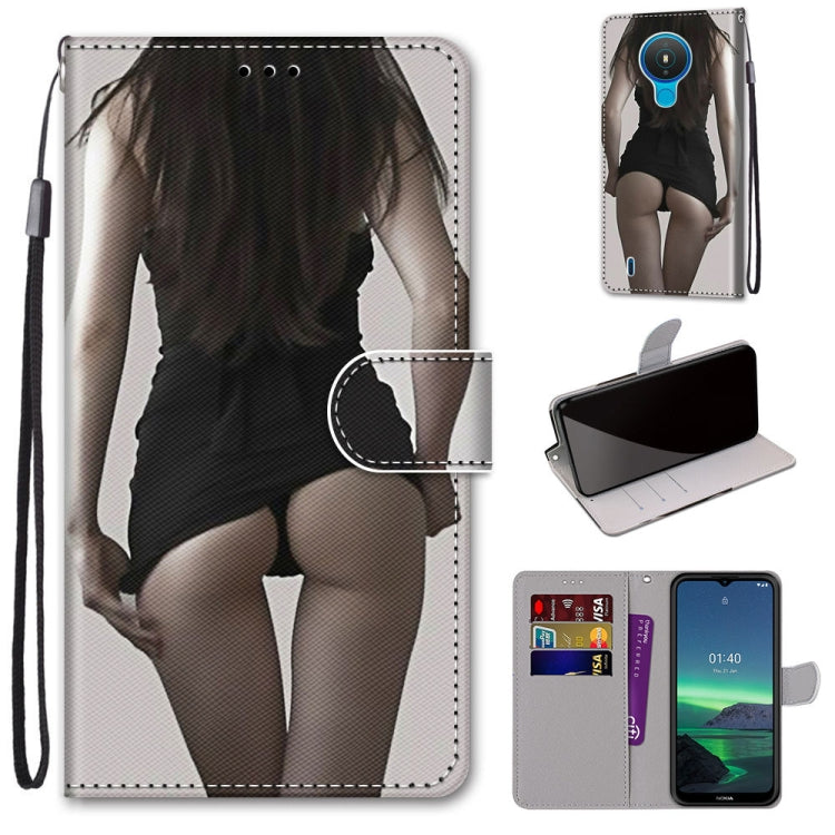 Coloured Drawing Cross Texture Horizontal Flip PU Leather Case with Holder & Card Slots & Wallet & Lanyard, For Nokia 1.4, For Samsung Galaxy A32 4G / A32 Lite
