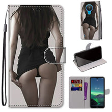 Load image into Gallery viewer, Coloured Drawing Cross Texture Horizontal Flip PU Leather Case with Holder &amp; Card Slots &amp; Wallet &amp; Lanyard, For Nokia 1.4, For Samsung Galaxy A32 4G / A32 Lite
