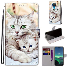Load image into Gallery viewer, Coloured Drawing Cross Texture Horizontal Flip PU Leather Case with Holder &amp; Card Slots &amp; Wallet &amp; Lanyard, For Nokia 1.4, For Samsung Galaxy A32 4G / A32 Lite