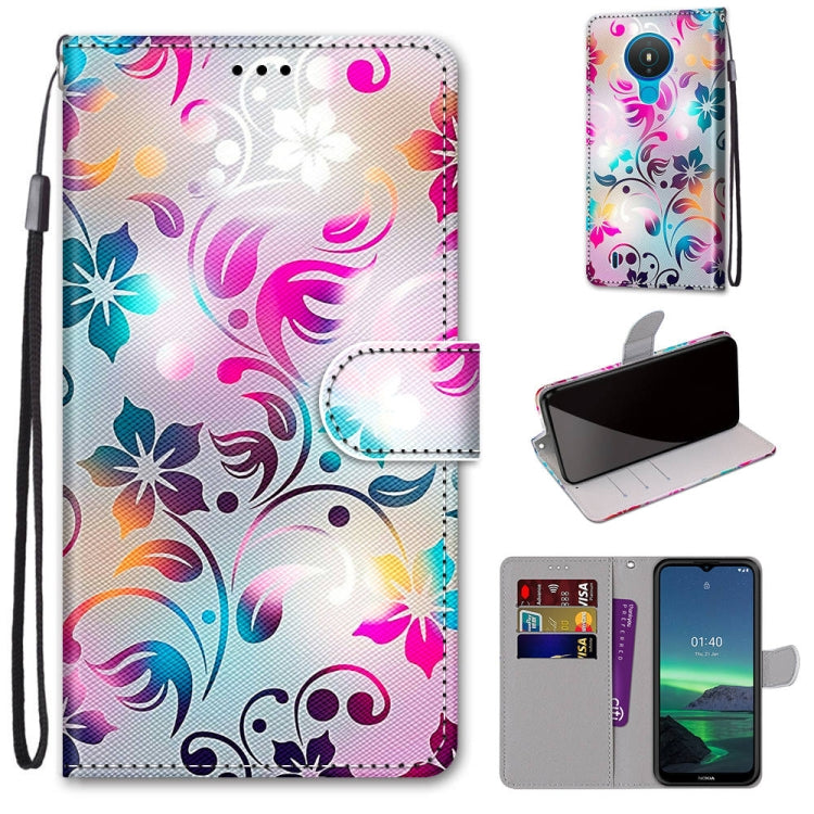 Coloured Drawing Cross Texture Horizontal Flip PU Leather Case with Holder & Card Slots & Wallet & Lanyard, For Nokia 1.4, For Samsung Galaxy A32 4G / A32 Lite