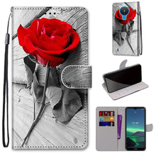 Load image into Gallery viewer, Coloured Drawing Cross Texture Horizontal Flip PU Leather Case with Holder &amp; Card Slots &amp; Wallet &amp; Lanyard, For Nokia 1.4, For Samsung Galaxy A32 4G / A32 Lite