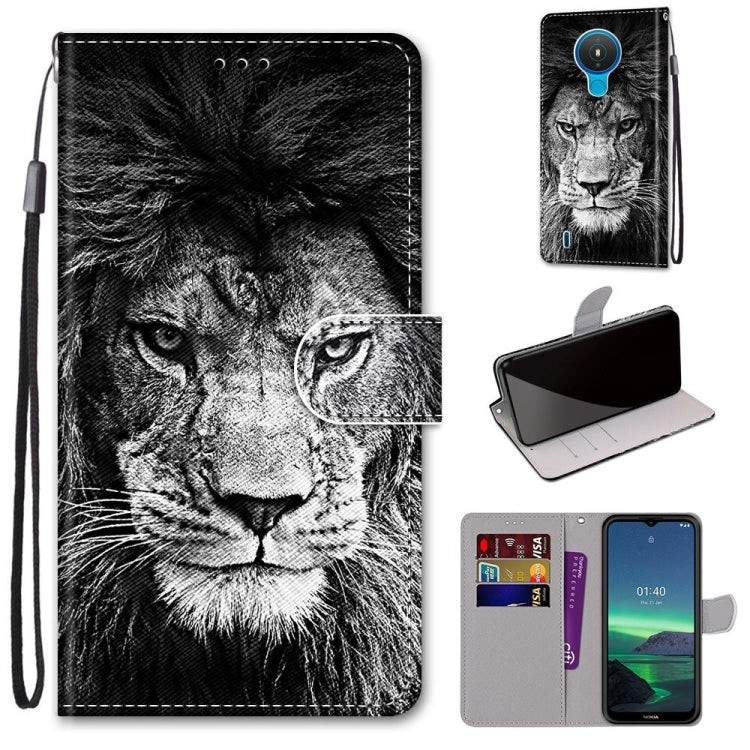 Coloured Drawing Cross Texture Horizontal Flip PU Leather Case with Holder & Card Slots & Wallet & Lanyard, For Nokia 1.4, For Samsung Galaxy A32 4G / A32 Lite