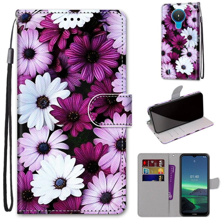 Coloured Drawing Cross Texture Horizontal Flip PU Leather Case with Holder & Card Slots & Wallet & Lanyard, For Nokia 1.4, For Samsung Galaxy A32 4G / A32 Lite