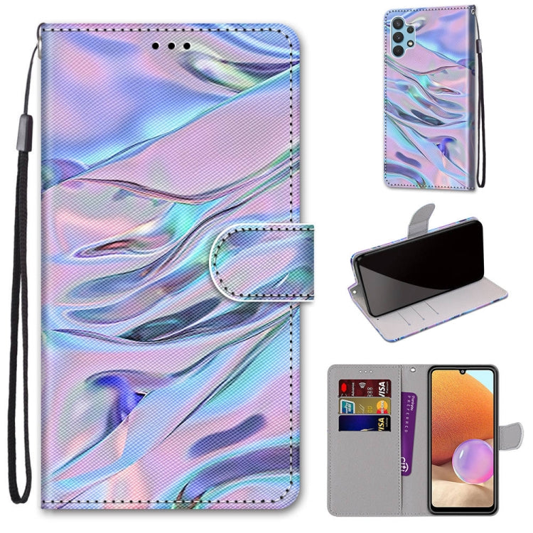 Coloured Drawing Cross Texture Horizontal Flip PU Leather Case with Holder & Card Slots & Wallet & Lanyard, For Nokia 1.4, For Samsung Galaxy A32 4G / A32 Lite
