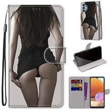 Load image into Gallery viewer, Coloured Drawing Cross Texture Horizontal Flip PU Leather Case with Holder &amp; Card Slots &amp; Wallet &amp; Lanyard, For Nokia 1.4, For Samsung Galaxy A32 4G / A32 Lite
