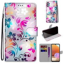Load image into Gallery viewer, Coloured Drawing Cross Texture Horizontal Flip PU Leather Case with Holder &amp; Card Slots &amp; Wallet &amp; Lanyard, For Nokia 1.4, For Samsung Galaxy A32 4G / A32 Lite