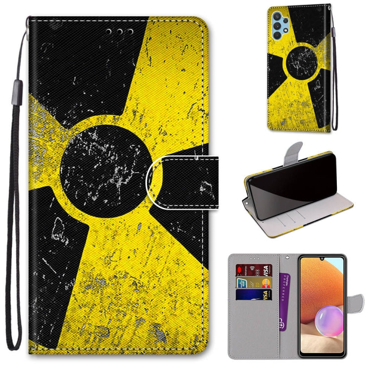 Coloured Drawing Cross Texture Horizontal Flip PU Leather Case with Holder & Card Slots & Wallet & Lanyard, For Nokia 1.4, For Samsung Galaxy A32 4G / A32 Lite