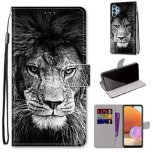 Load image into Gallery viewer, Coloured Drawing Cross Texture Horizontal Flip PU Leather Case with Holder &amp; Card Slots &amp; Wallet &amp; Lanyard, For Nokia 1.4, For Samsung Galaxy A32 4G / A32 Lite