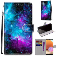 Load image into Gallery viewer, Coloured Drawing Cross Texture Horizontal Flip PU Leather Case with Holder &amp; Card Slots &amp; Wallet &amp; Lanyard, For Nokia 1.4, For Samsung Galaxy A32 4G / A32 Lite