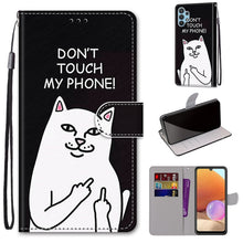 Load image into Gallery viewer, Coloured Drawing Cross Texture Horizontal Flip PU Leather Case with Holder &amp; Card Slots &amp; Wallet &amp; Lanyard, For Nokia 1.4, For Samsung Galaxy A32 4G / A32 Lite