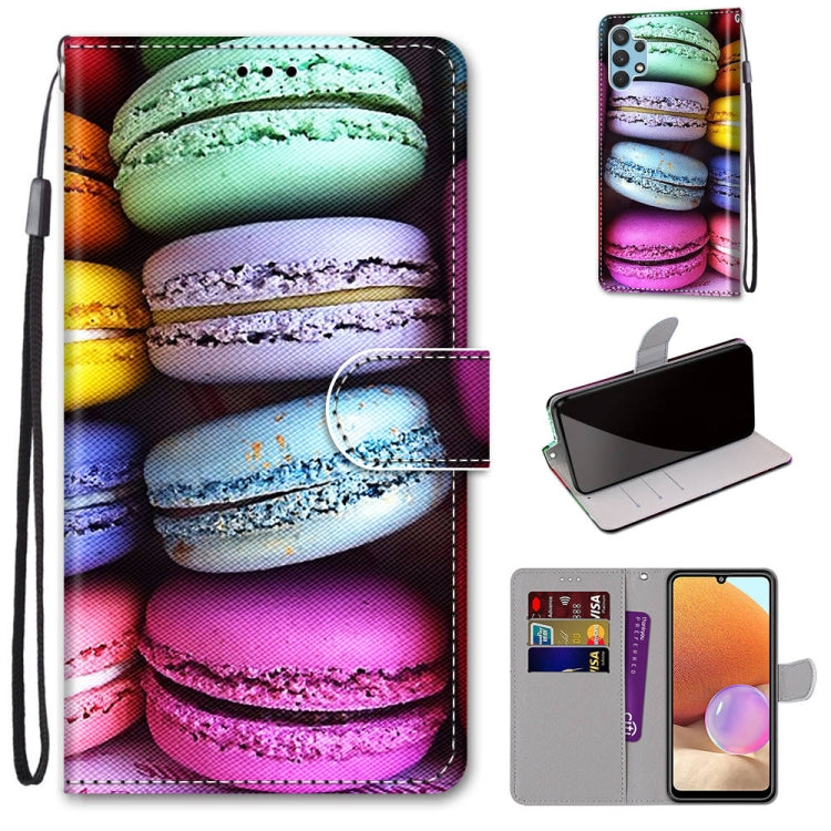 Coloured Drawing Cross Texture Horizontal Flip PU Leather Case with Holder & Card Slots & Wallet & Lanyard, For Nokia 1.4, For Samsung Galaxy A32 4G / A32 Lite