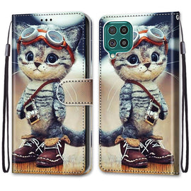 Coloured Drawing Cross Texture Horizontal Flip PU Leather Case with Holder & Card Slots & Wallet & Lanyard, For Samsung Galaxy F62 / M62, For Samsung Galaxy S21 FE