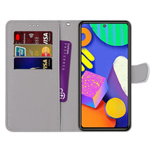 Load image into Gallery viewer, Coloured Drawing Cross Texture Horizontal Flip PU Leather Case with Holder &amp; Card Slots &amp; Wallet &amp; Lanyard, For Samsung Galaxy F62 / M62, For Samsung Galaxy S21 FE