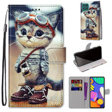 Coloured Drawing Cross Texture Horizontal Flip PU Leather Case with Holder & Card Slots & Wallet & Lanyard, For Samsung Galaxy F62 / M62, For Samsung Galaxy S21 FE