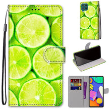 Load image into Gallery viewer, Coloured Drawing Cross Texture Horizontal Flip PU Leather Case with Holder &amp; Card Slots &amp; Wallet &amp; Lanyard, For Samsung Galaxy F62 / M62, For Samsung Galaxy S21 FE