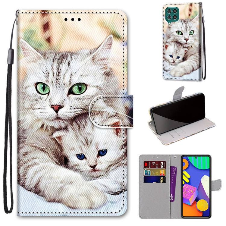 Coloured Drawing Cross Texture Horizontal Flip PU Leather Case with Holder & Card Slots & Wallet & Lanyard, For Samsung Galaxy F62 / M62, For Samsung Galaxy S21 FE