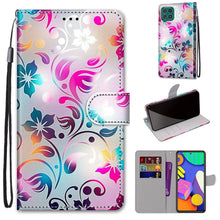 Load image into Gallery viewer, Coloured Drawing Cross Texture Horizontal Flip PU Leather Case with Holder &amp; Card Slots &amp; Wallet &amp; Lanyard, For Samsung Galaxy F62 / M62, For Samsung Galaxy S21 FE
