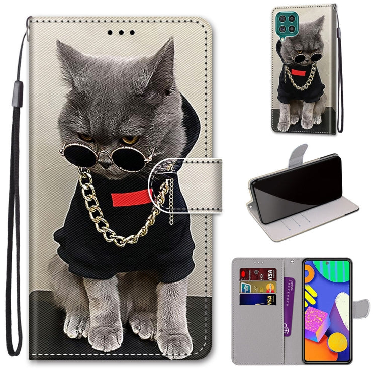 Coloured Drawing Cross Texture Horizontal Flip PU Leather Case with Holder & Card Slots & Wallet & Lanyard, For Samsung Galaxy F62 / M62, For Samsung Galaxy S21 FE