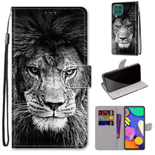 Load image into Gallery viewer, Coloured Drawing Cross Texture Horizontal Flip PU Leather Case with Holder &amp; Card Slots &amp; Wallet &amp; Lanyard, For Samsung Galaxy F62 / M62, For Samsung Galaxy S21 FE