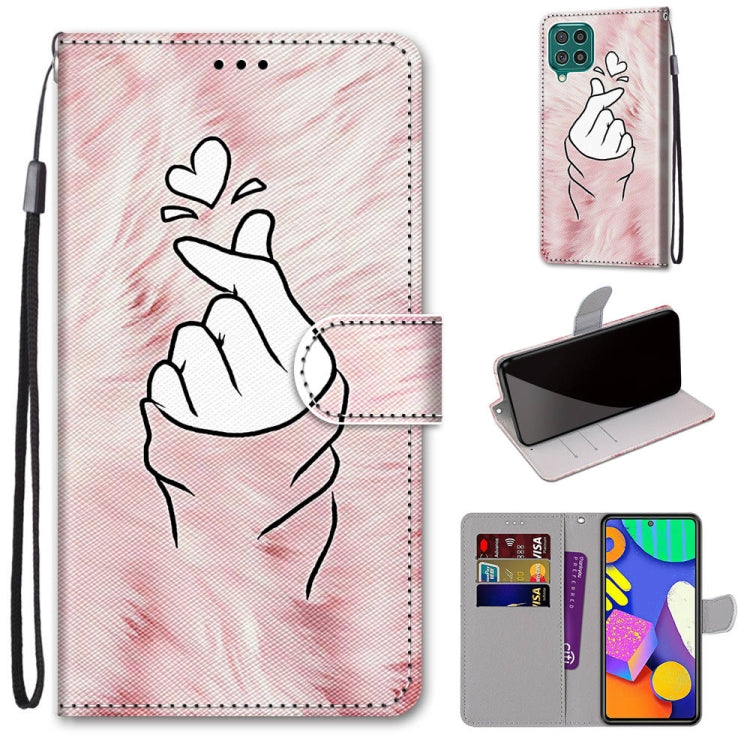Coloured Drawing Cross Texture Horizontal Flip PU Leather Case with Holder & Card Slots & Wallet & Lanyard, For Samsung Galaxy F62 / M62, For Samsung Galaxy S21 FE