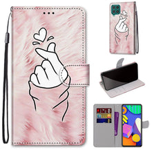 Load image into Gallery viewer, Coloured Drawing Cross Texture Horizontal Flip PU Leather Case with Holder &amp; Card Slots &amp; Wallet &amp; Lanyard, For Samsung Galaxy F62 / M62, For Samsung Galaxy S21 FE